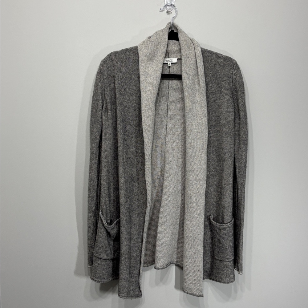 Aritzia Babaton Open Front Cardigan Sweater Grey Extra Small